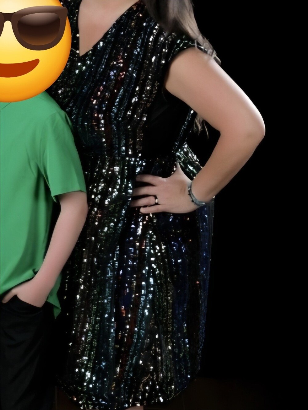 BloomChic Multicolor Sequin Midi Dress - Picture 9 of 10